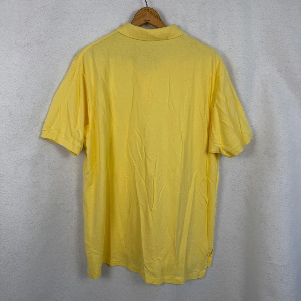 Polo Ralph Lauren Polo Shirt Mens XXL Short Sleeve Pique Yellow
